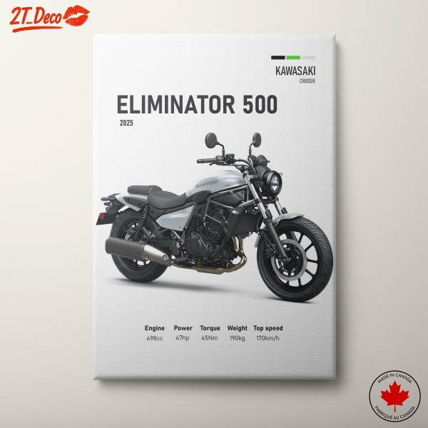 Kawasaki Eliminator 500 Motorcycle Art