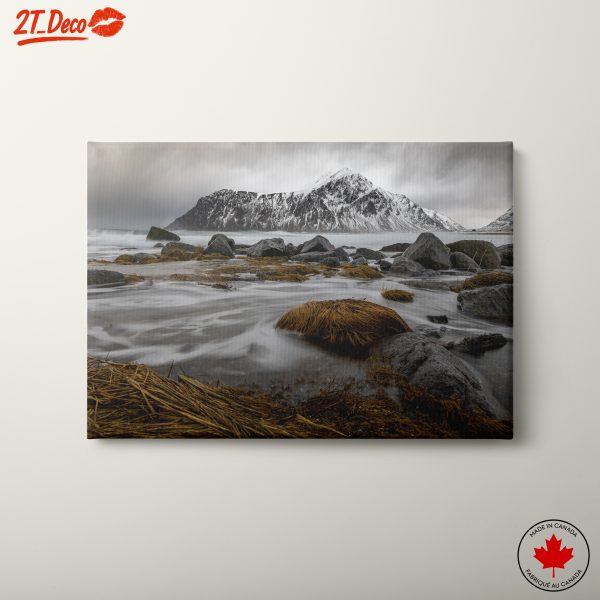 Majestic Mountain Landscape with Flowing Water