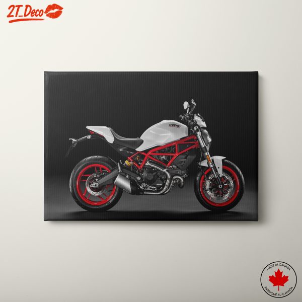 Ducati Motorcycle on Black Background