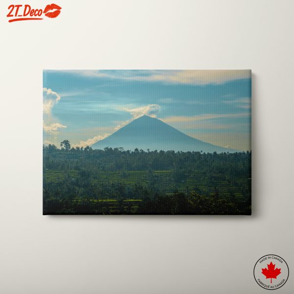 Majestic Mountain View Over Lush Greenery