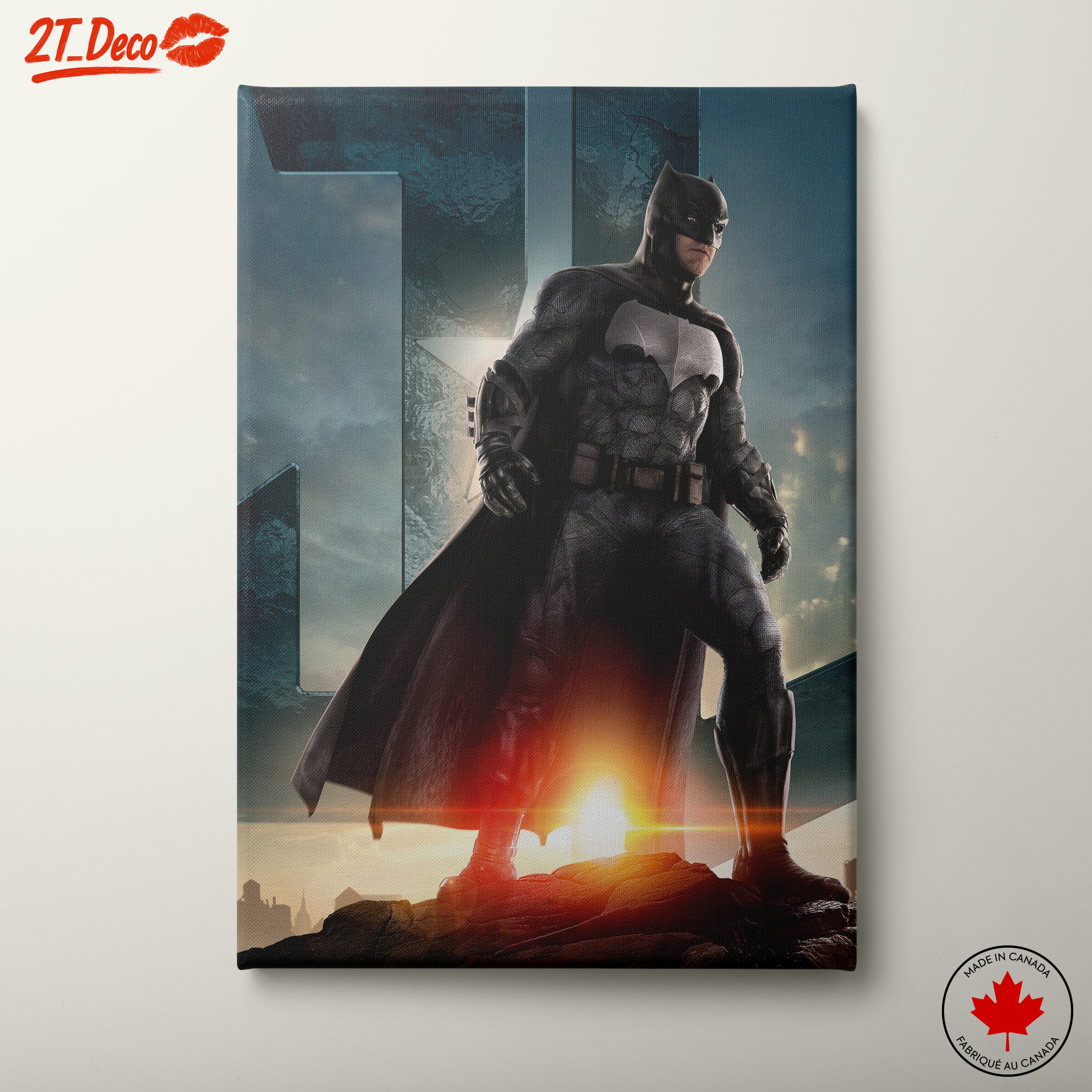 Dynamic Batman Wall Art Featuring Iconic Superhero