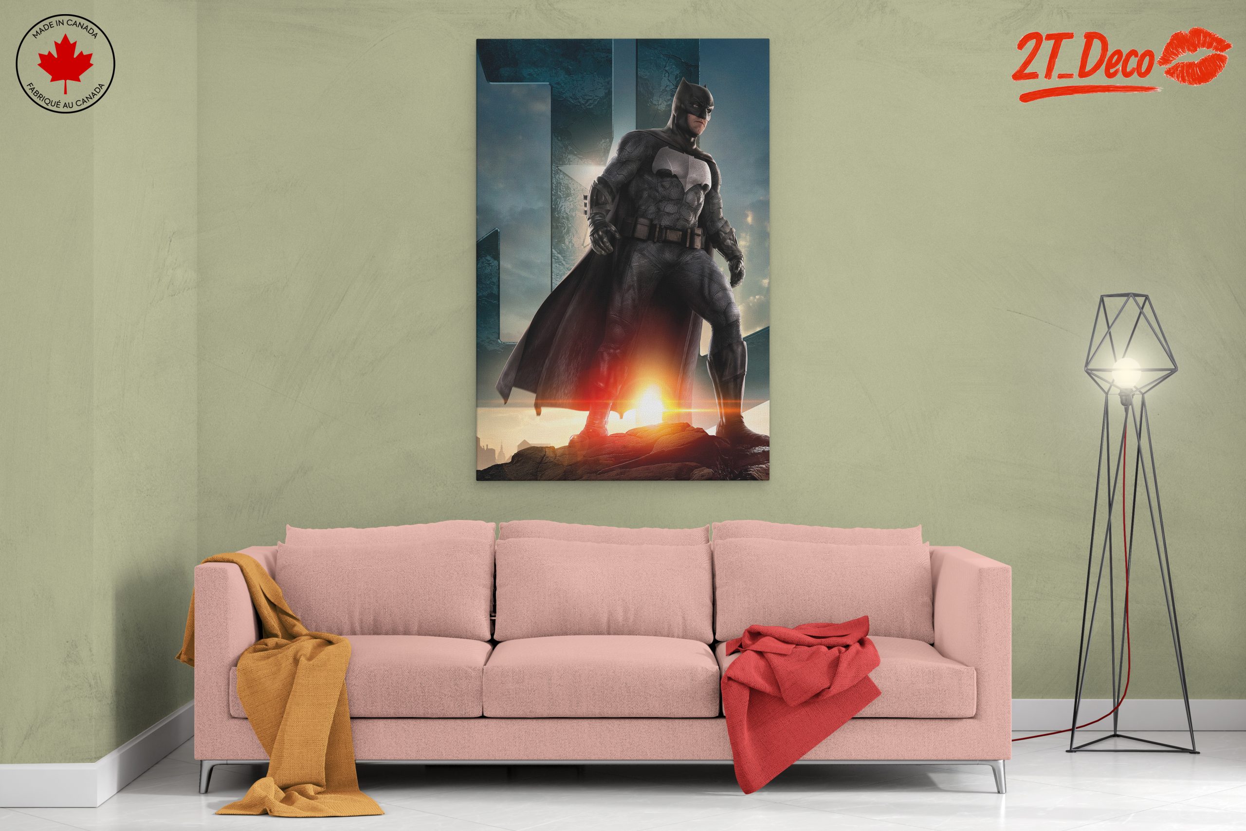 Dynamic Batman Wall Art Featuring Iconic Superhero - Image 2