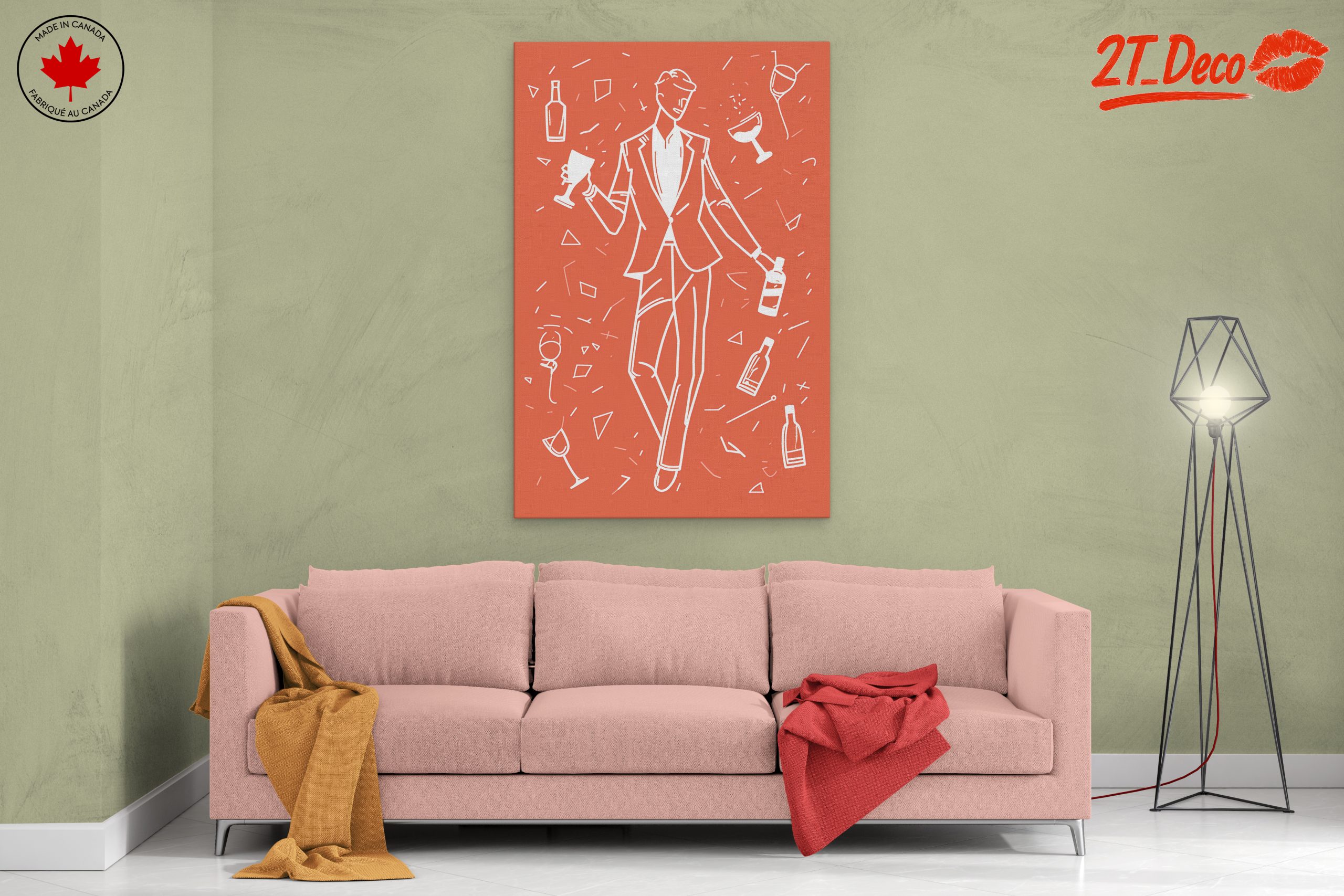 Stylish Cocktail Art for Modern Decor - Image 2