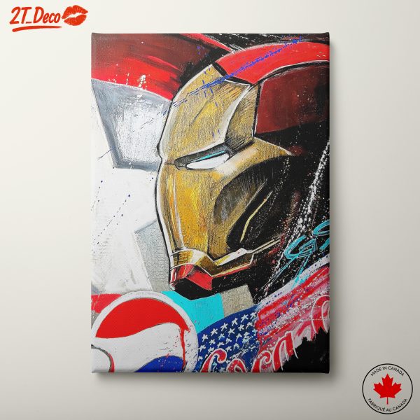 Iron Man Character Art Featuring Pop Culture Influence