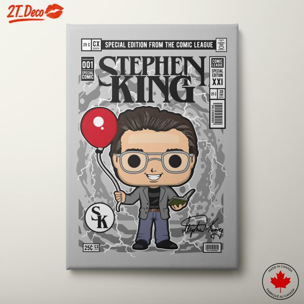 Stylized Stephen King Comic Art