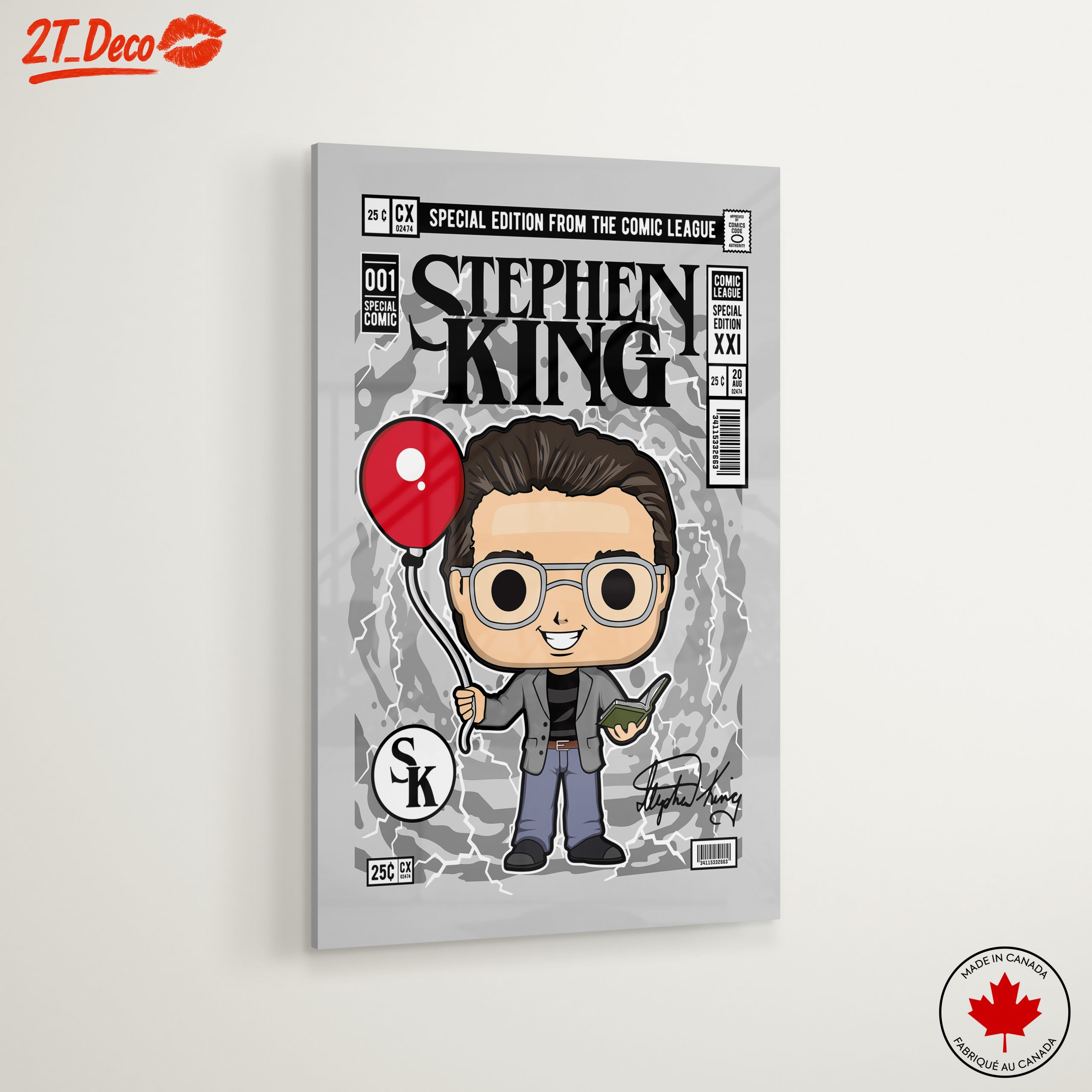Stylized Stephen King Comic Art - Image 6