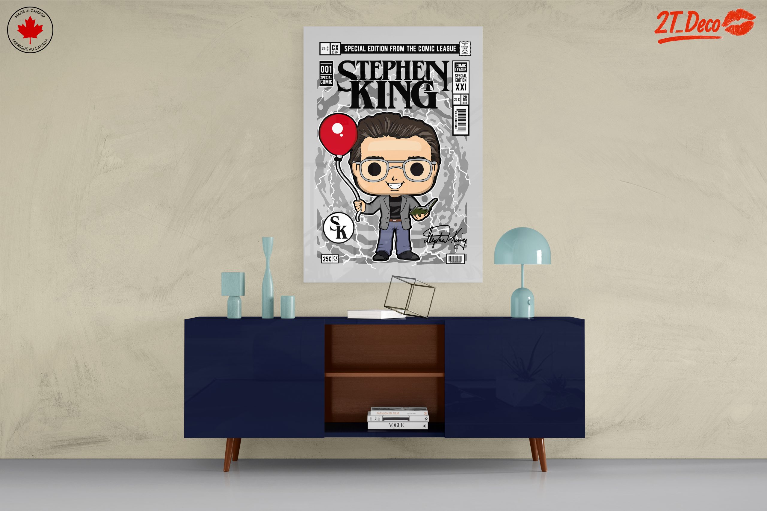 Stylized Stephen King Comic Art - Image 8