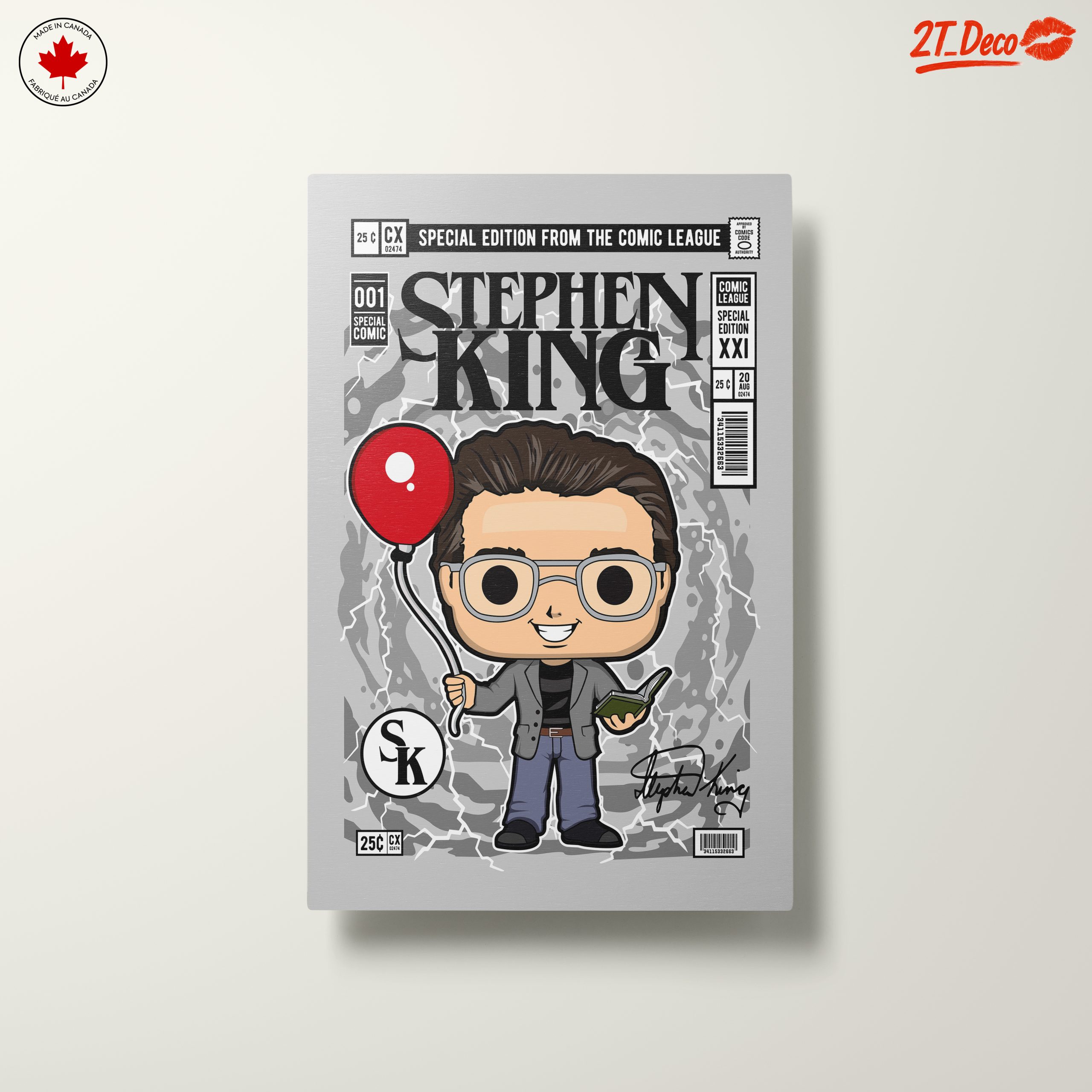 Stylized Stephen King Comic Art - Image 10