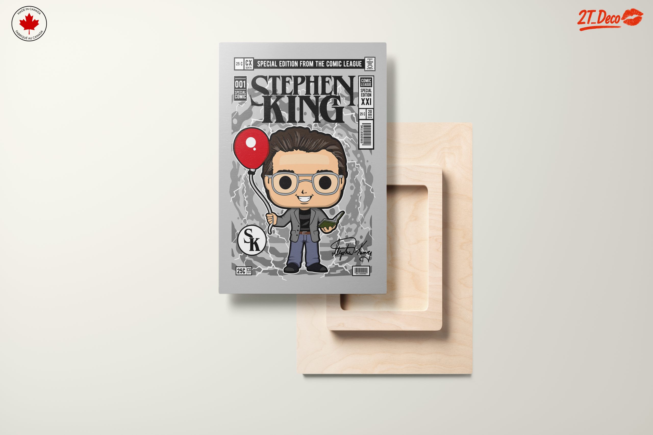 Stylized Stephen King Comic Art - Image 11