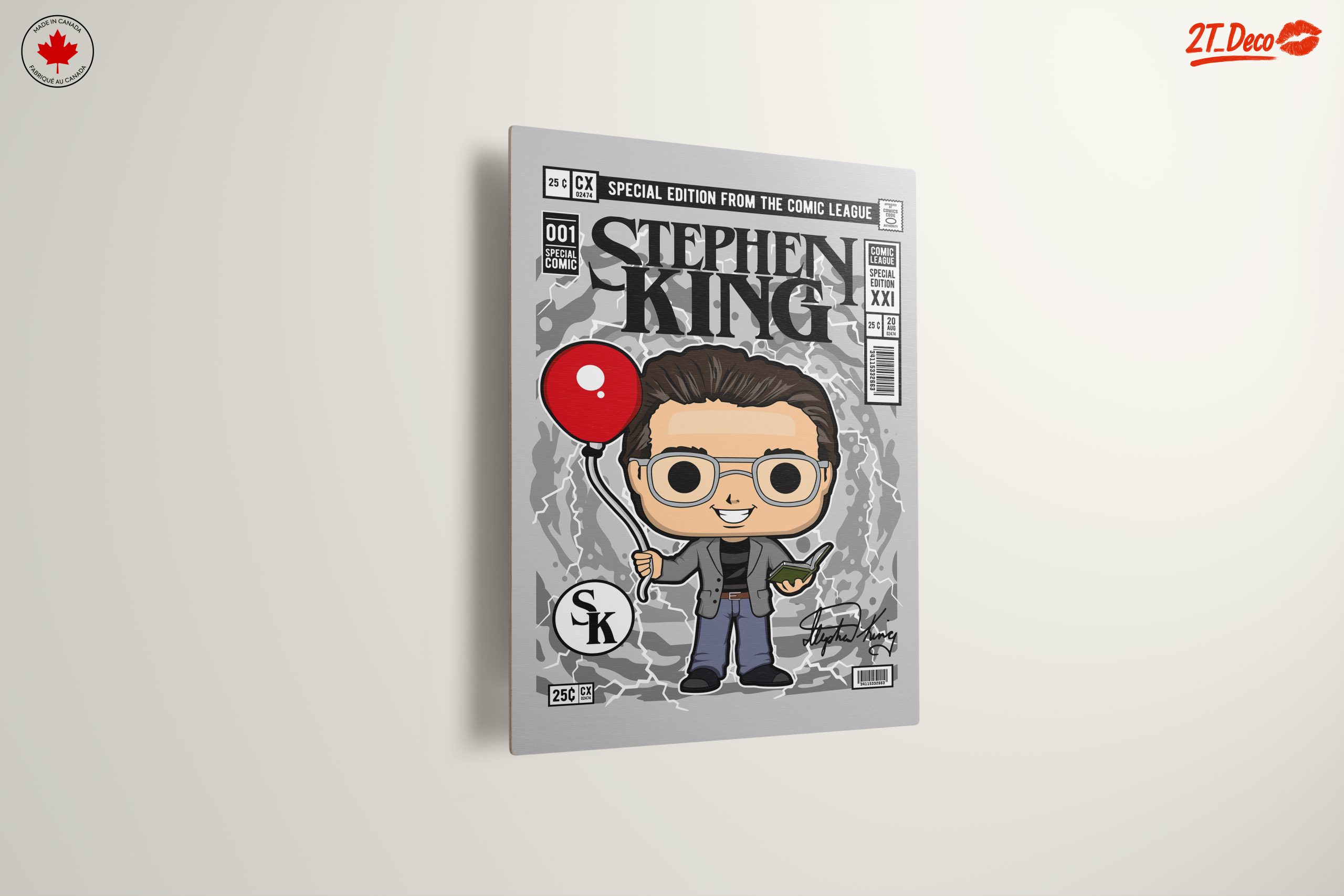 Stylized Stephen King Comic Art - Image 13