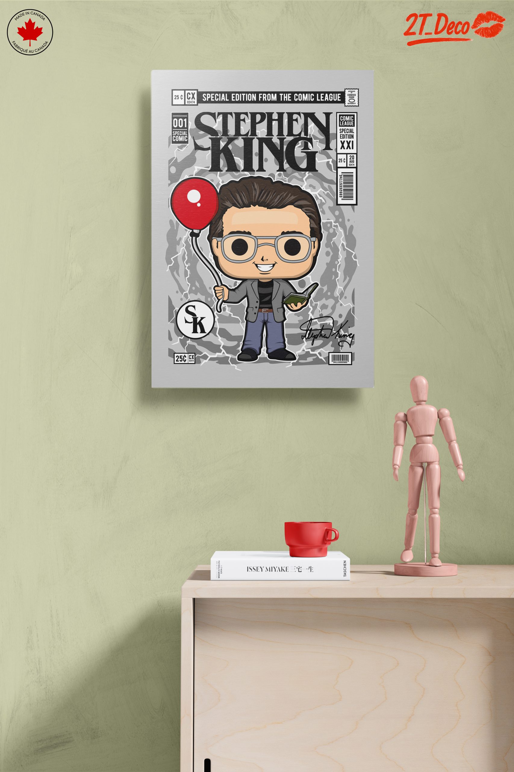 Stylized Stephen King Comic Art - Image 14