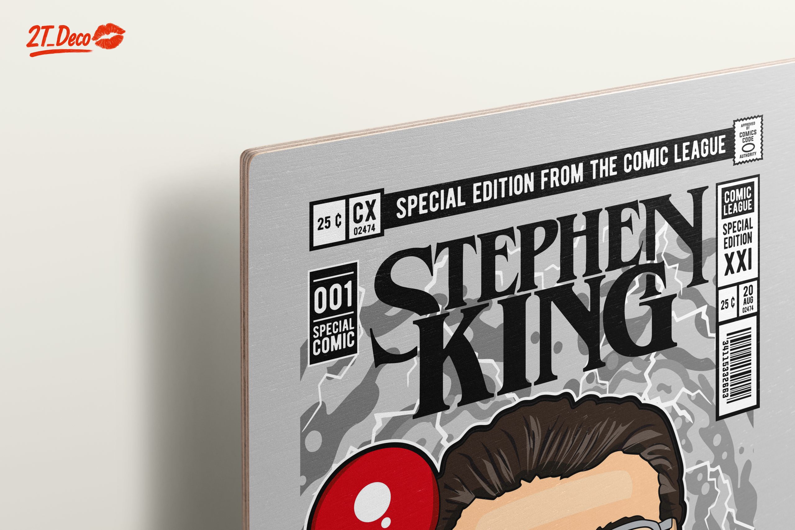 Stylized Stephen King Comic Art - Image 15