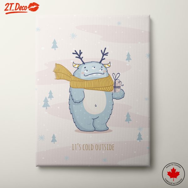 Cute Winter Creature in Winter Scarf