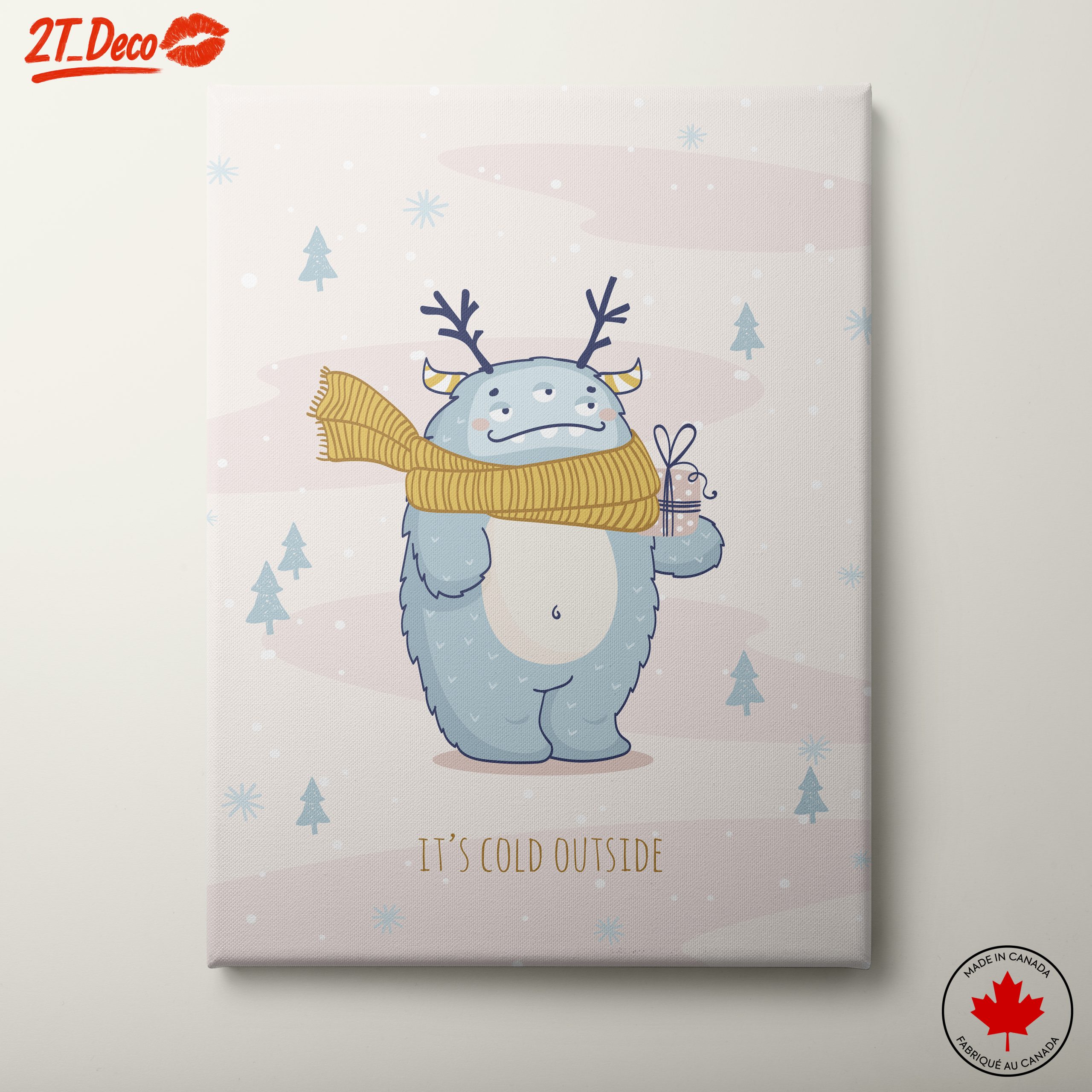Cute Winter Creature in Winter Scarf