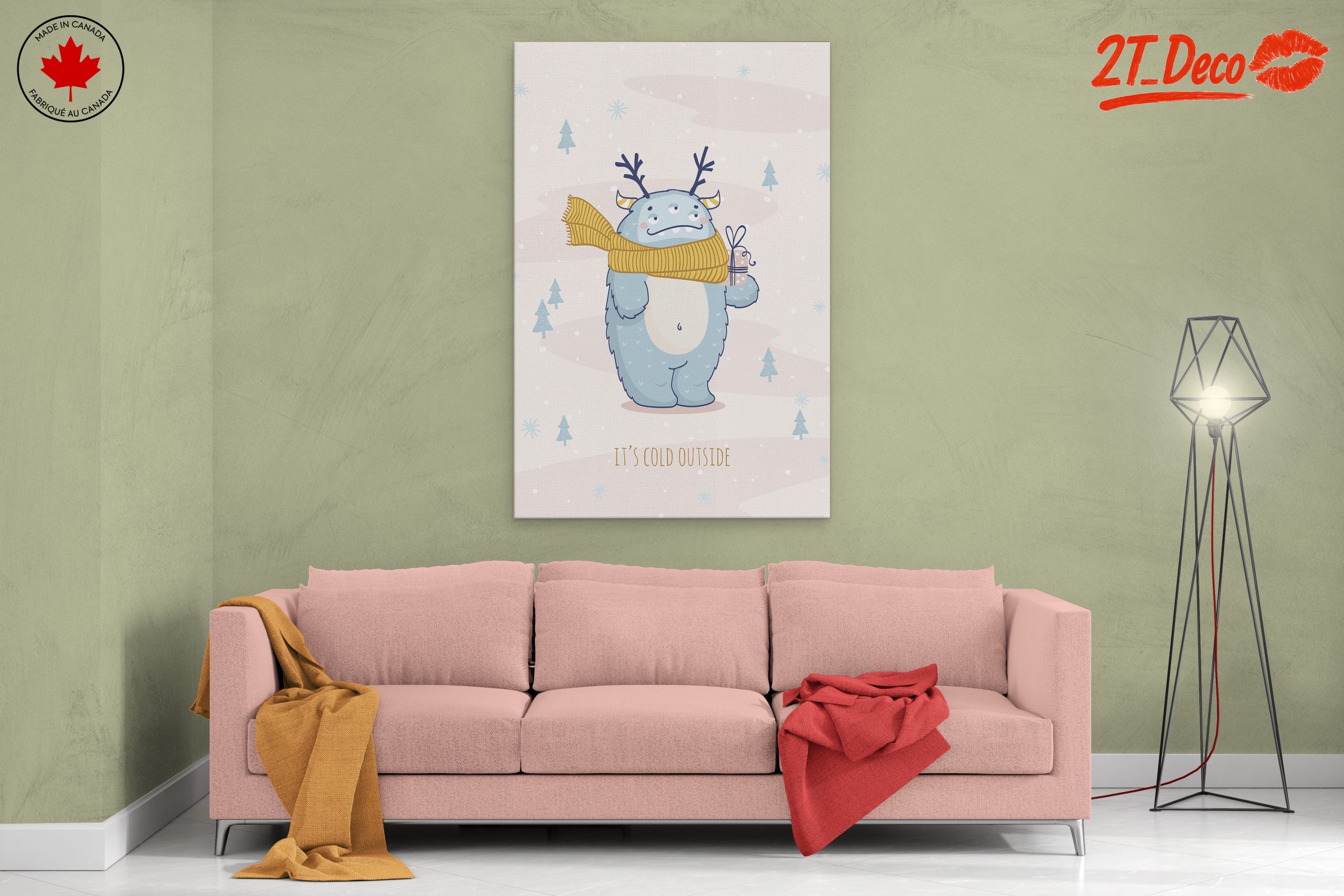Cute Winter Creature in Winter Scarf - Image 2