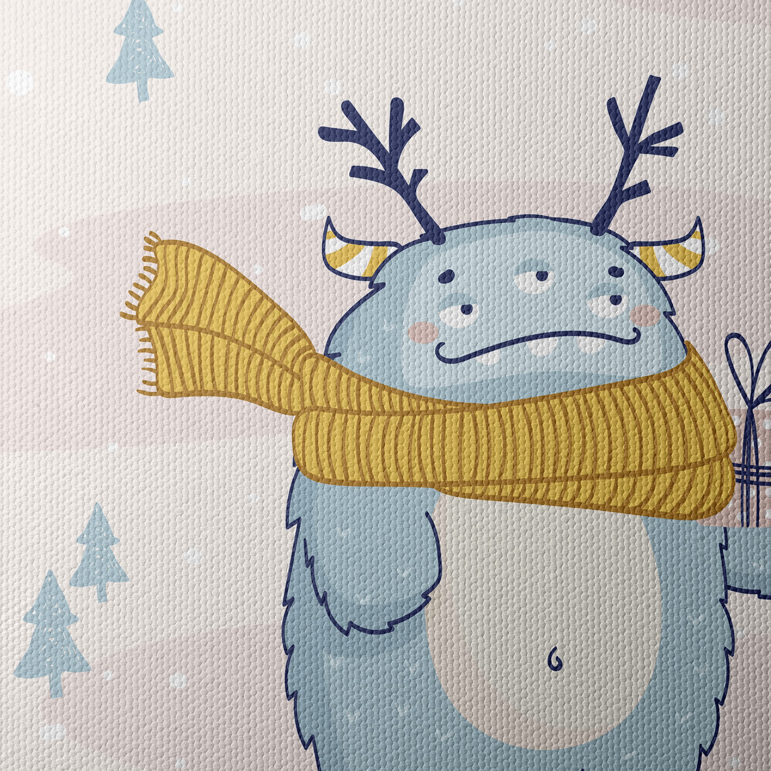 Cute Winter Creature in Winter Scarf - Image 4