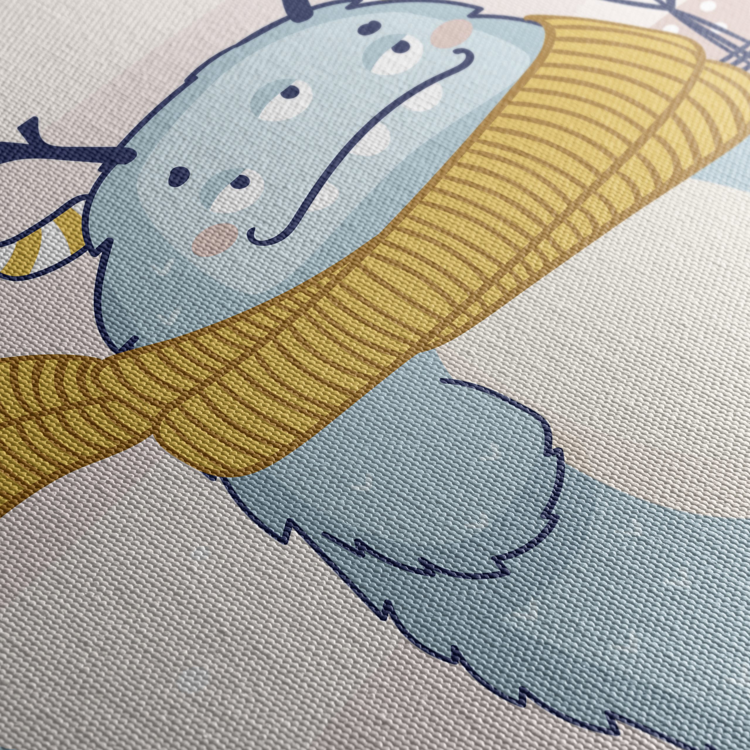 Cute Winter Creature in Winter Scarf - Image 5