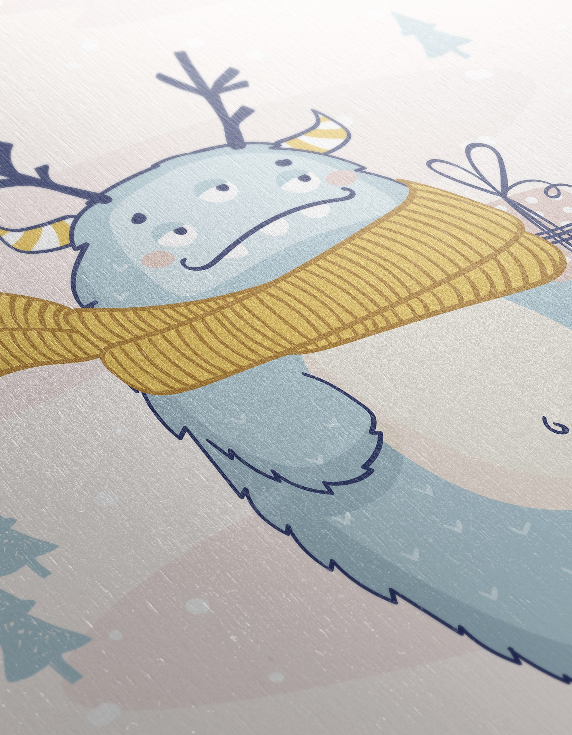 Cute Winter Creature in Winter Scarf - Image 12