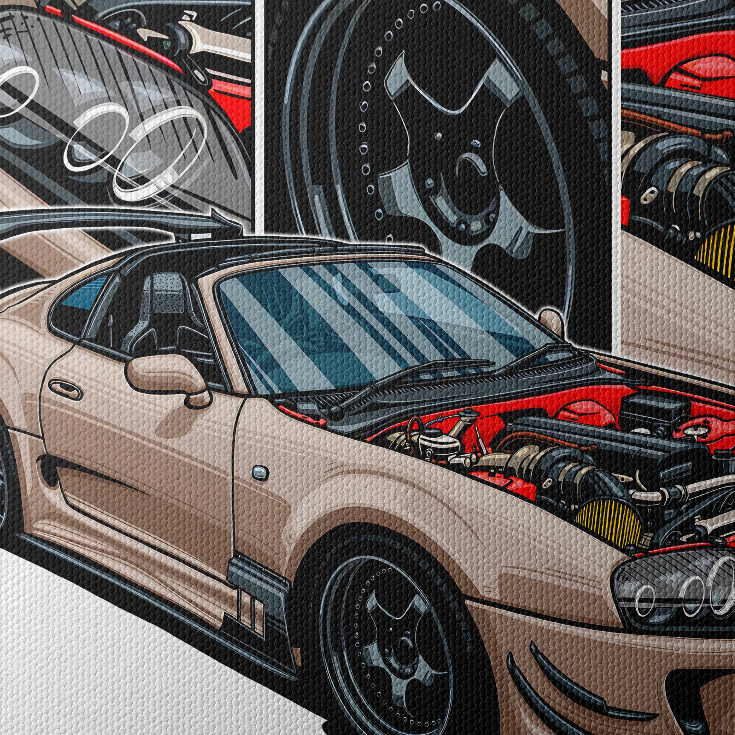 Toyota Supra MK4 Art Illustration - Image 4