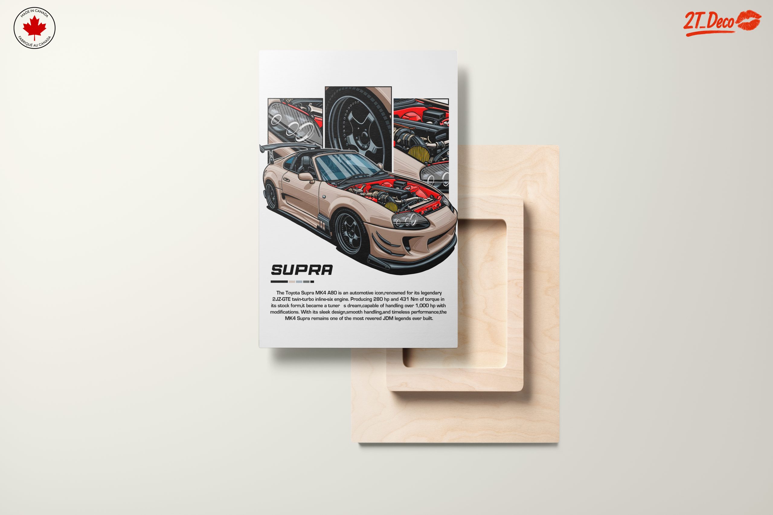 Toyota Supra MK4 Art Illustration - Image 11