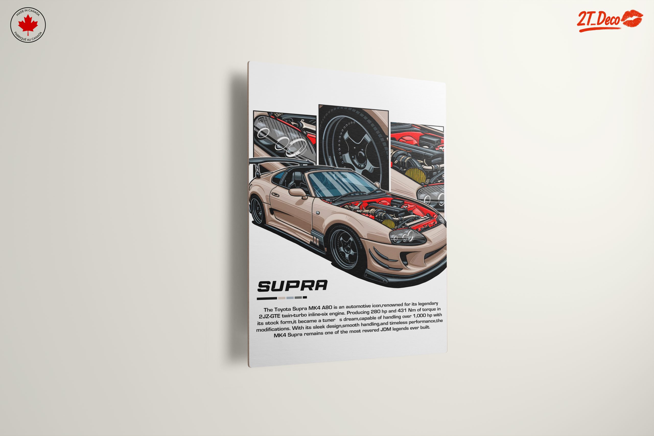 Toyota Supra MK4 Art Illustration - Image 13