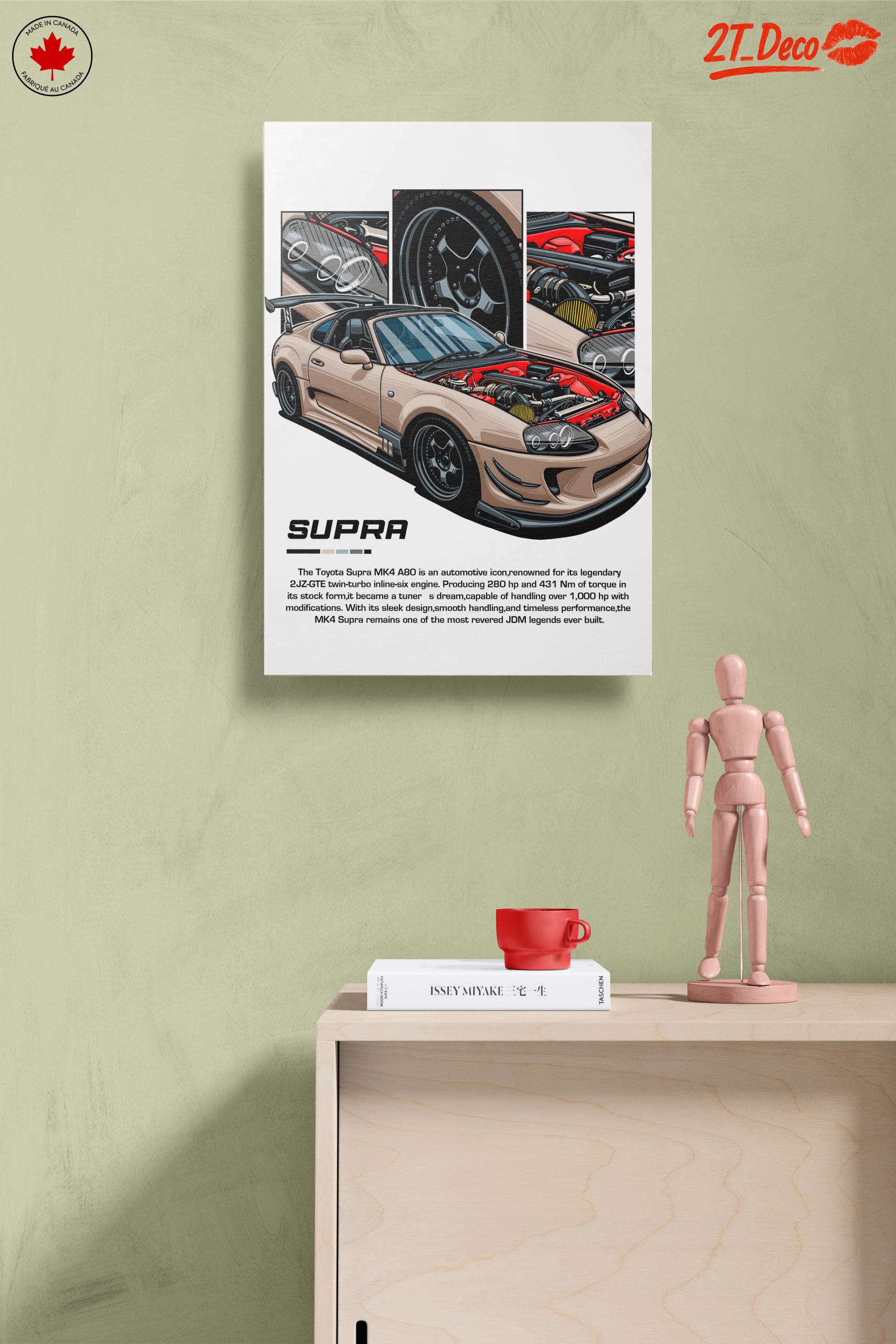 Toyota Supra MK4 Art Illustration - Image 14