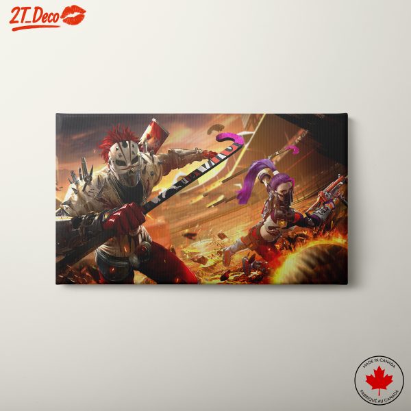Futuristic Action Scene Art Featuring Dynamic Characters