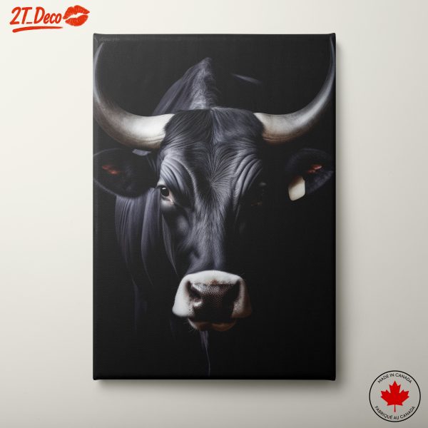 Stunning Realistic Cow Portrait for Farmhouse Decor
