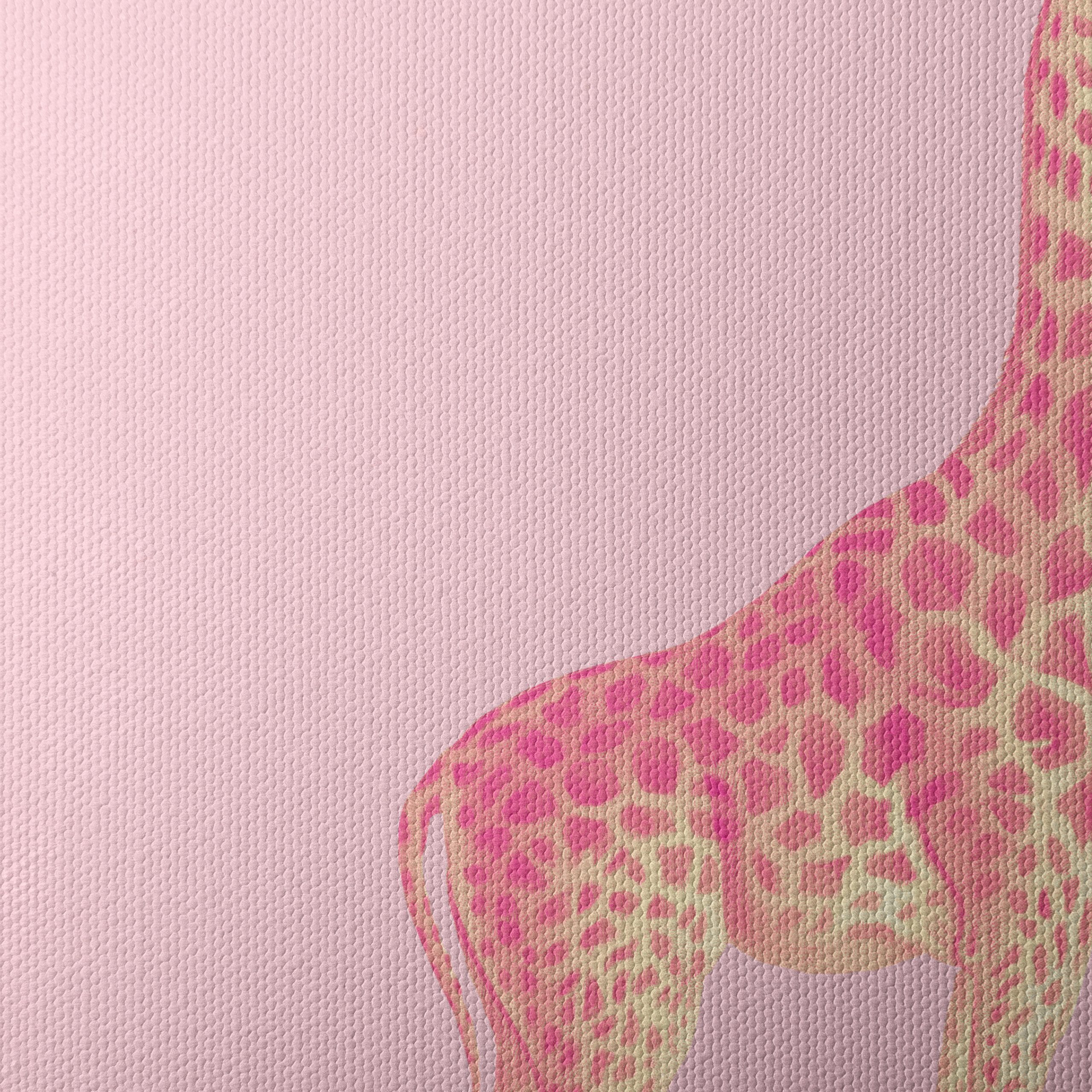 Whimsical Giraffe with Pink Background - Image 4