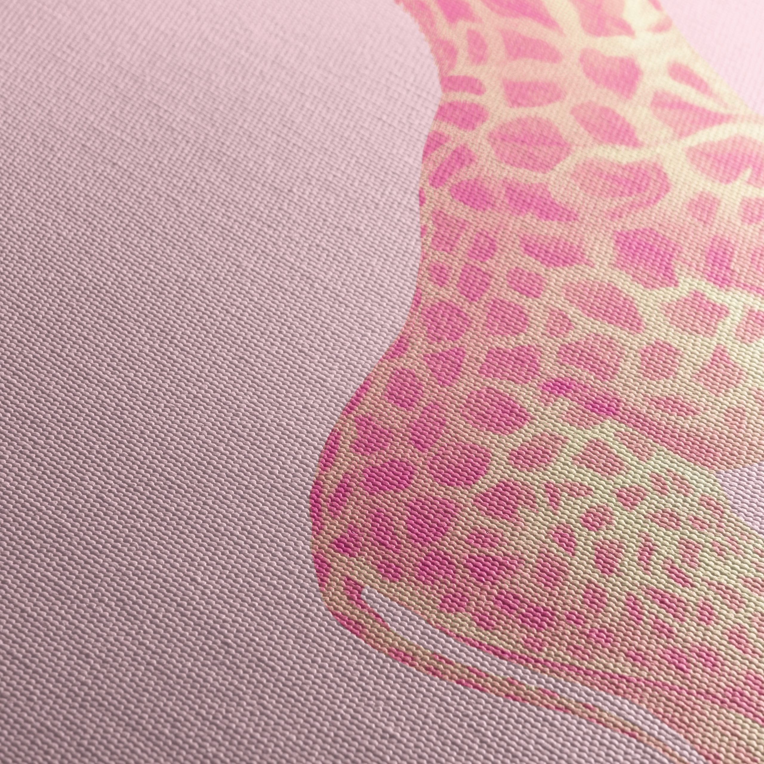 Whimsical Giraffe with Pink Background - Image 5