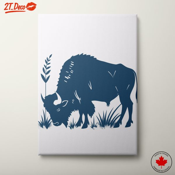 Stylized Bison Artwork for Animal Lovers