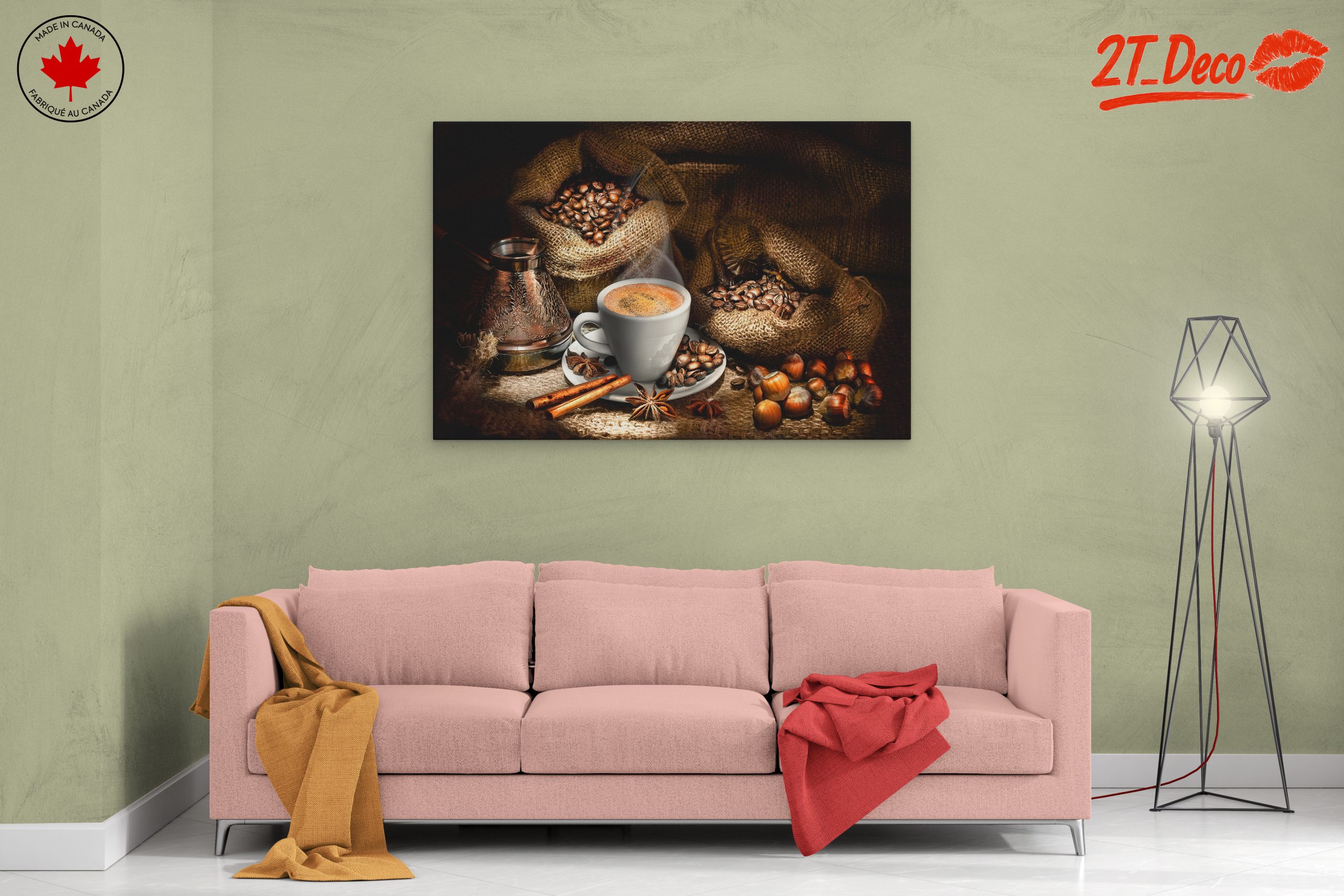 Freshly Brewed Coffee with Spices and Beans - Image 2