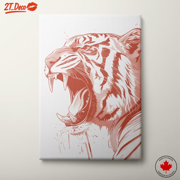 Artistic Tiger Portrait in Bold Style