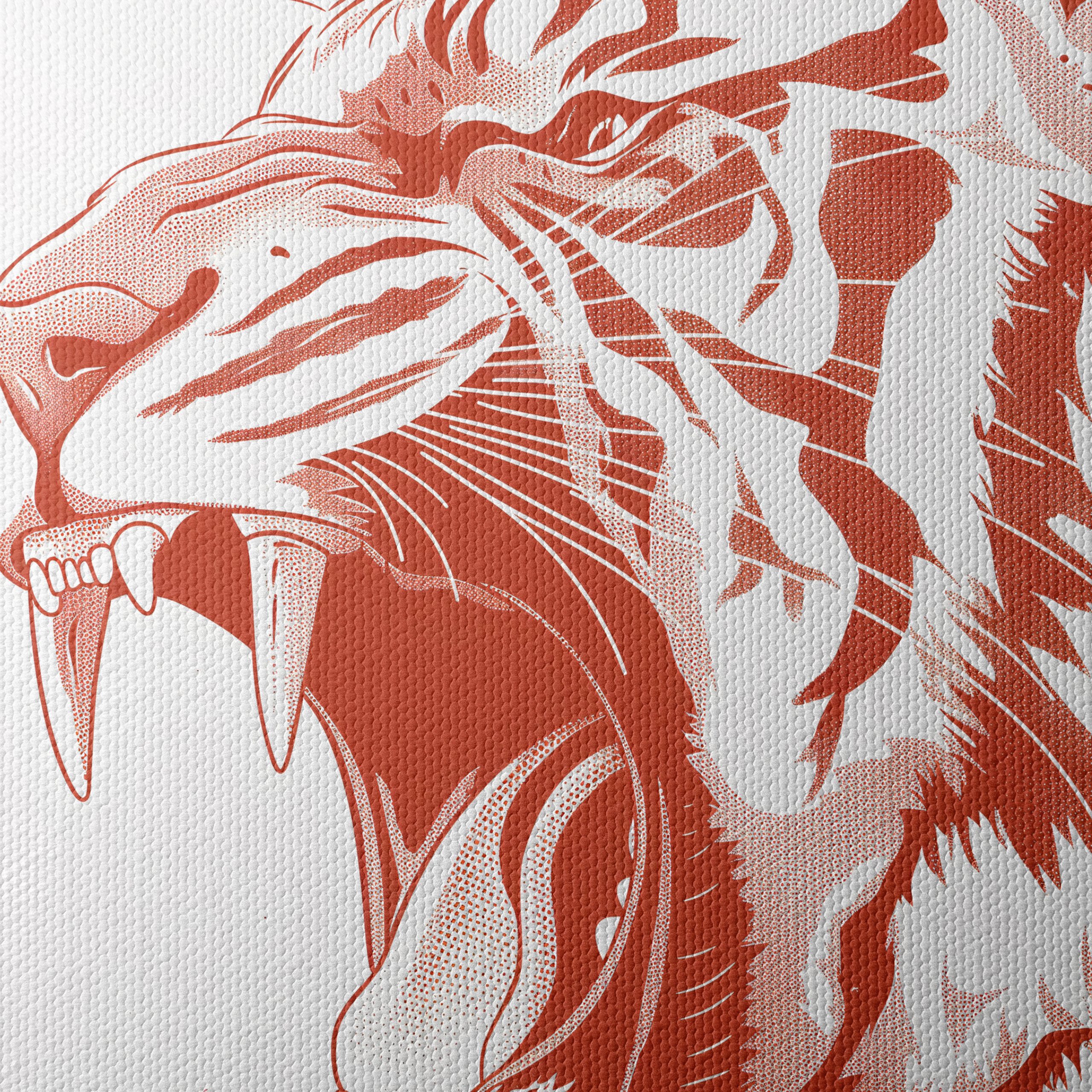 Artistic Tiger Portrait in Bold Style - Image 4
