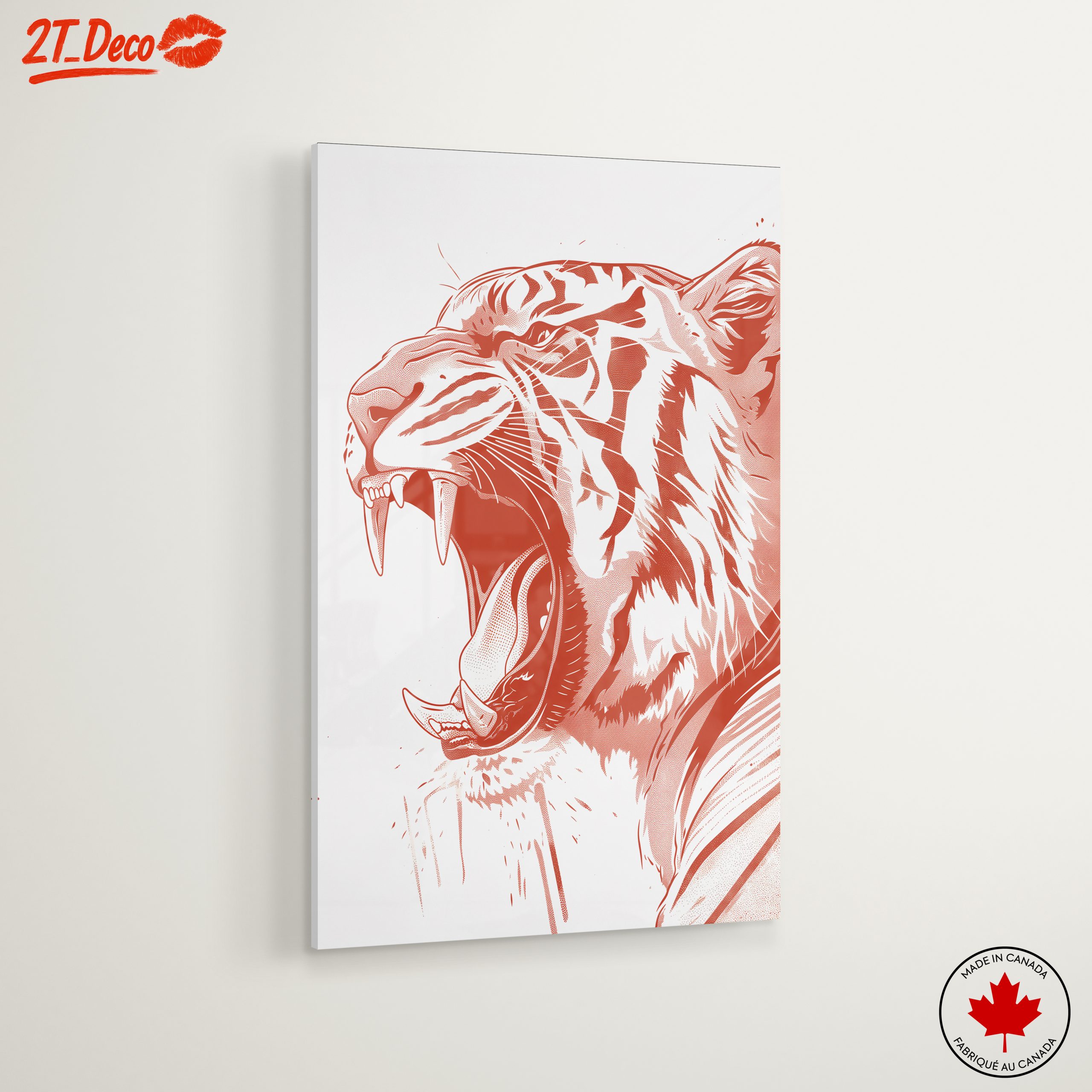 Artistic Tiger Portrait in Bold Style - Image 6