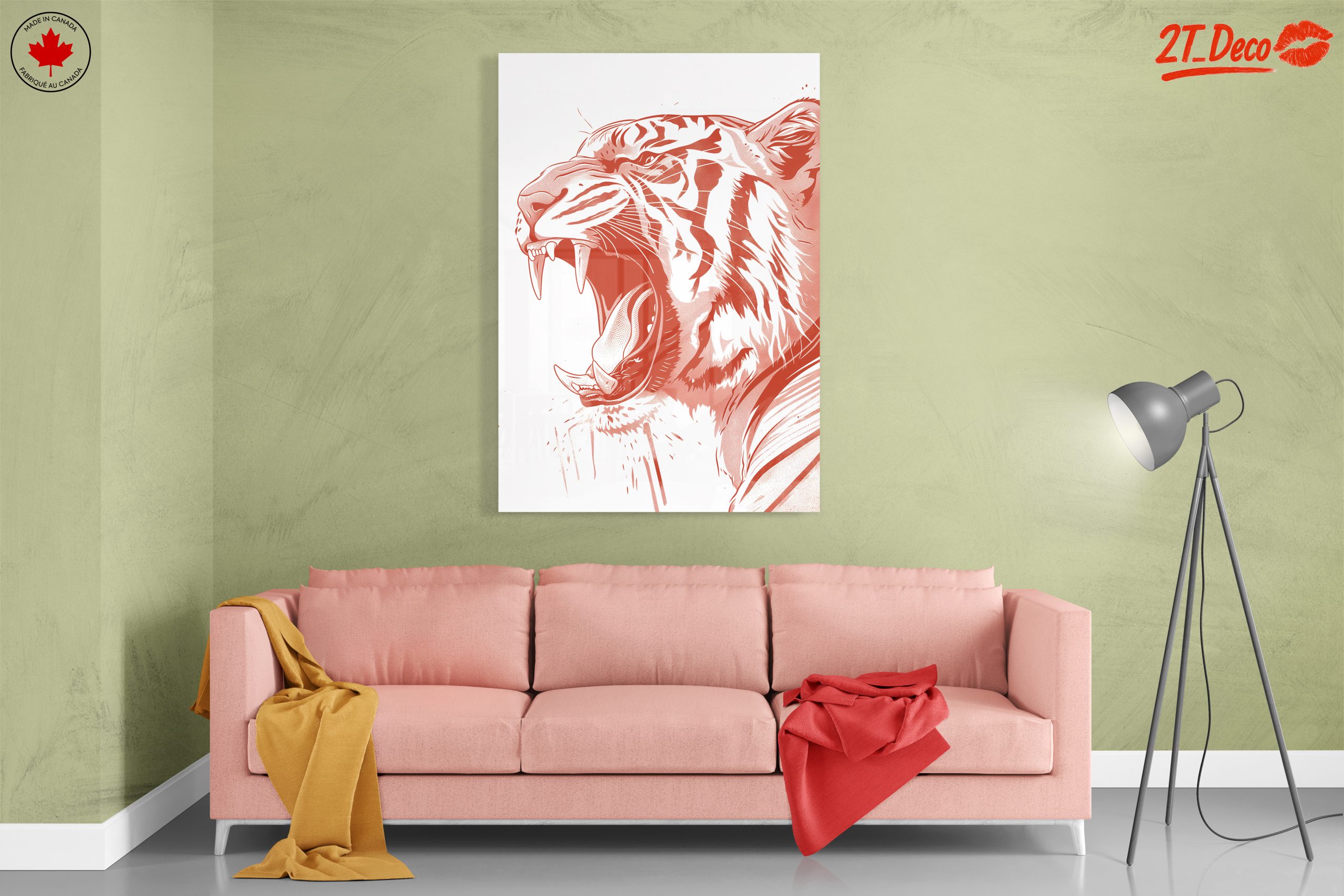 Artistic Tiger Portrait in Bold Style - Image 7