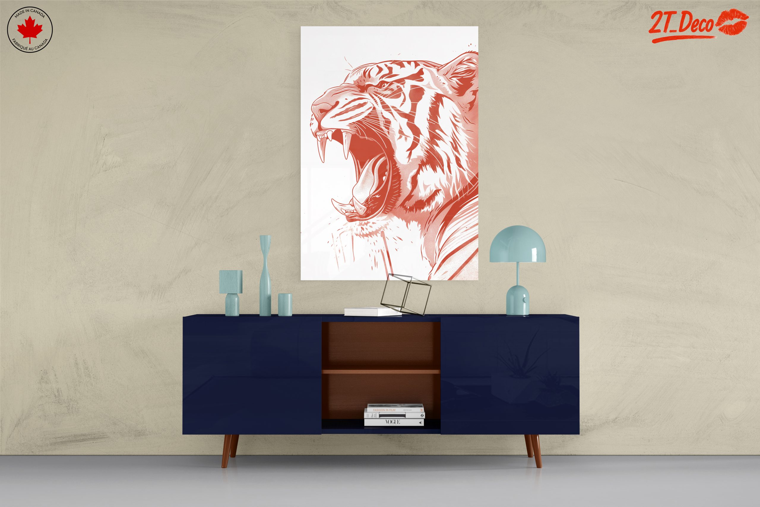 Artistic Tiger Portrait in Bold Style - Image 8