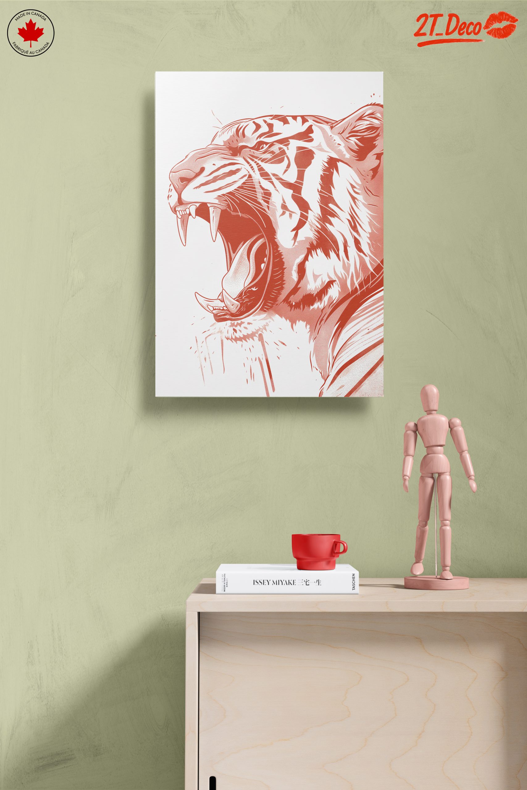 Artistic Tiger Portrait in Bold Style - Image 14