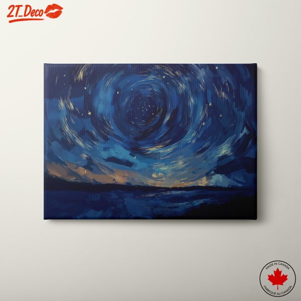 Dynamic Abstract Night Sky Art