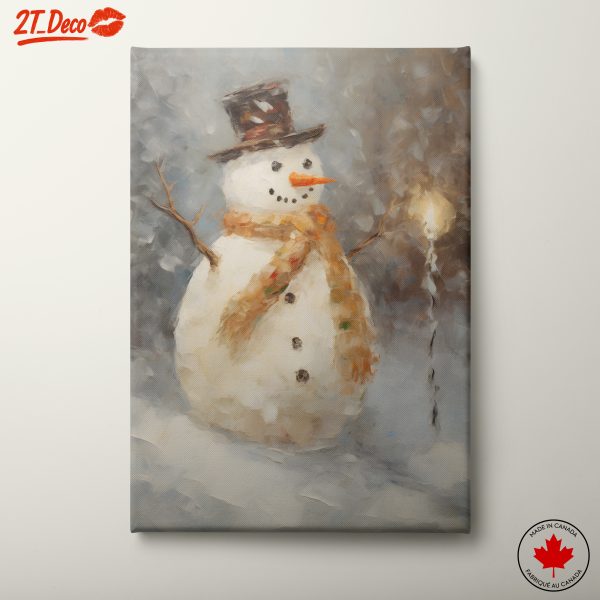 Charming Winter Wonderland Snowman Art