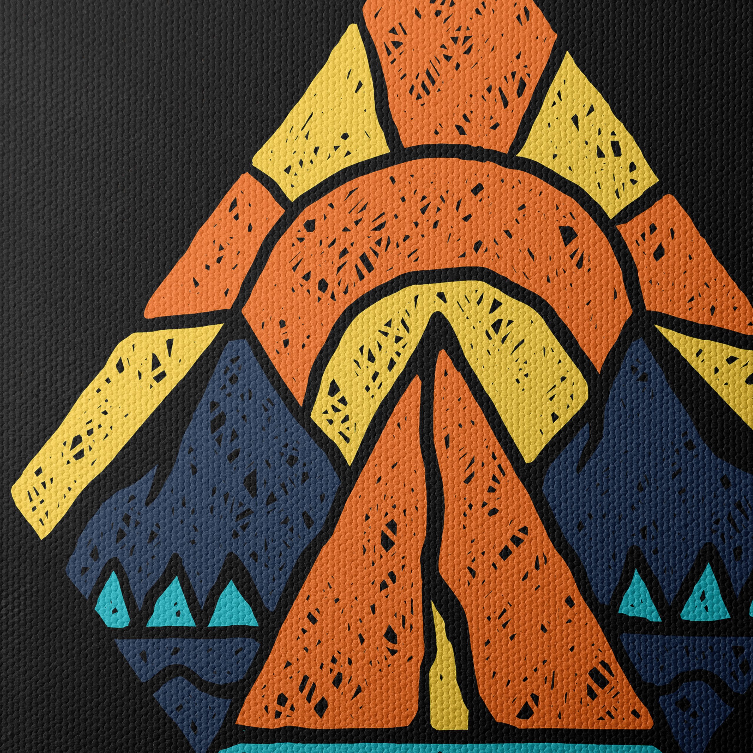 Stylized Mountain Adventure Artwork - Image 4