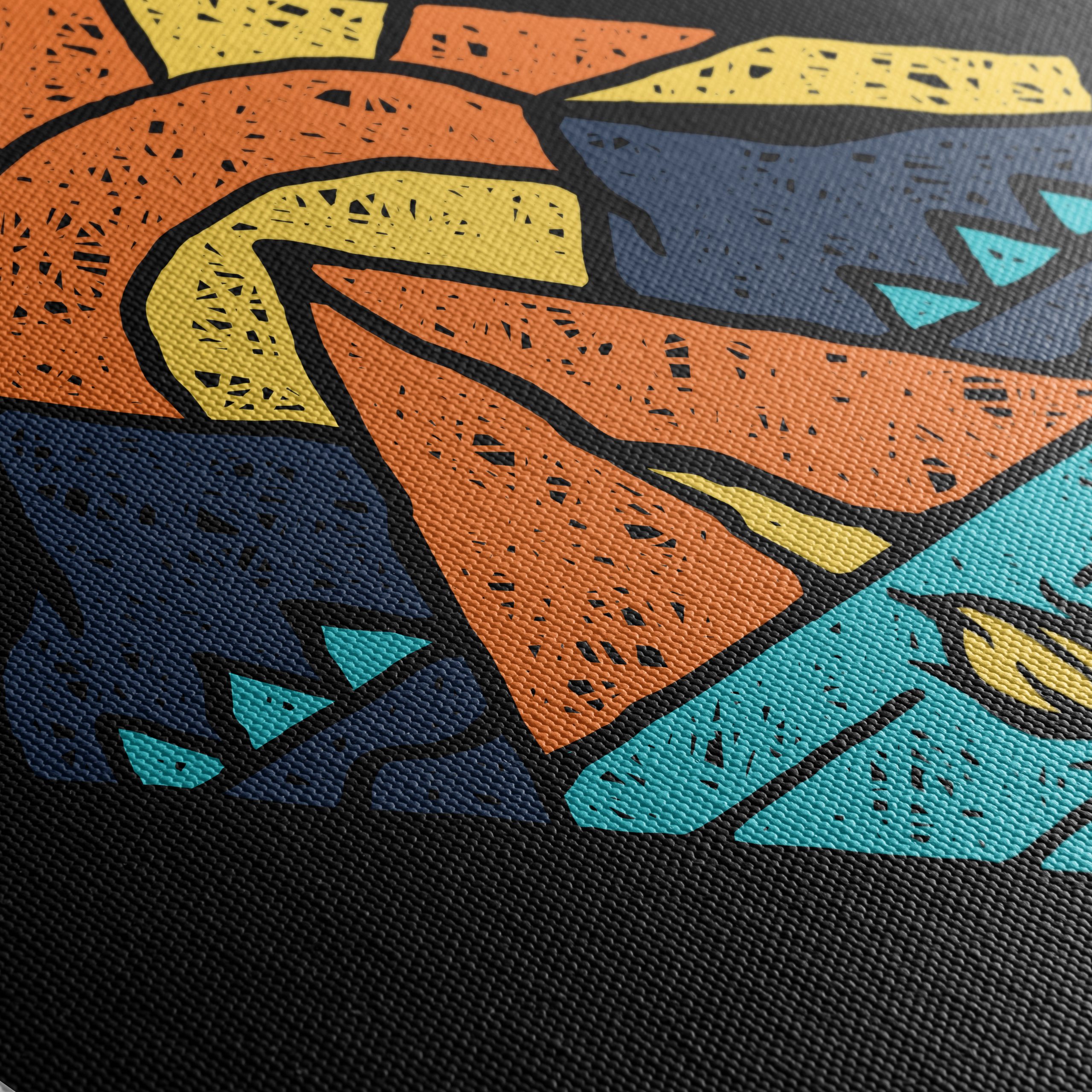 Stylized Mountain Adventure Artwork - Image 5