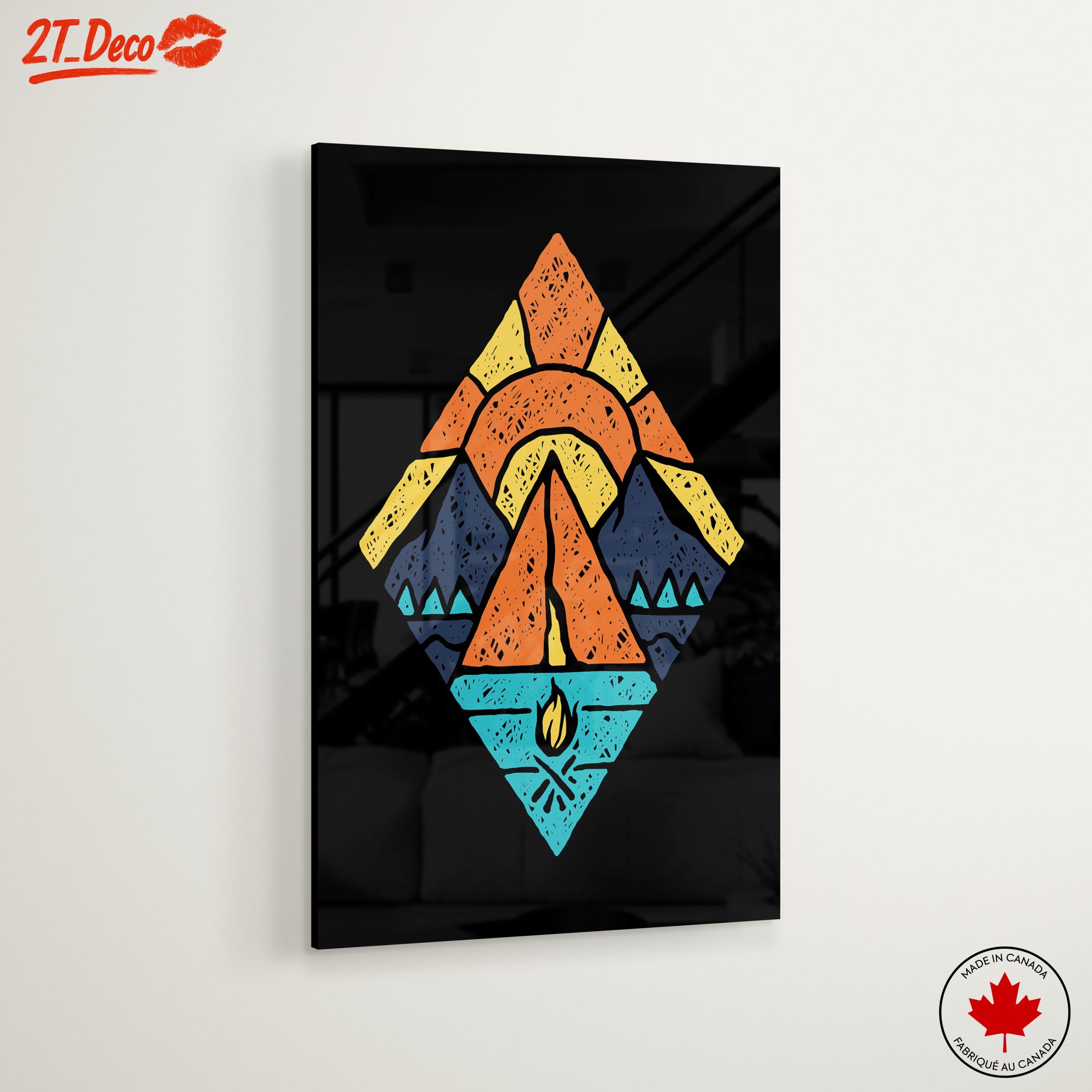 Stylized Mountain Adventure Artwork - Image 6