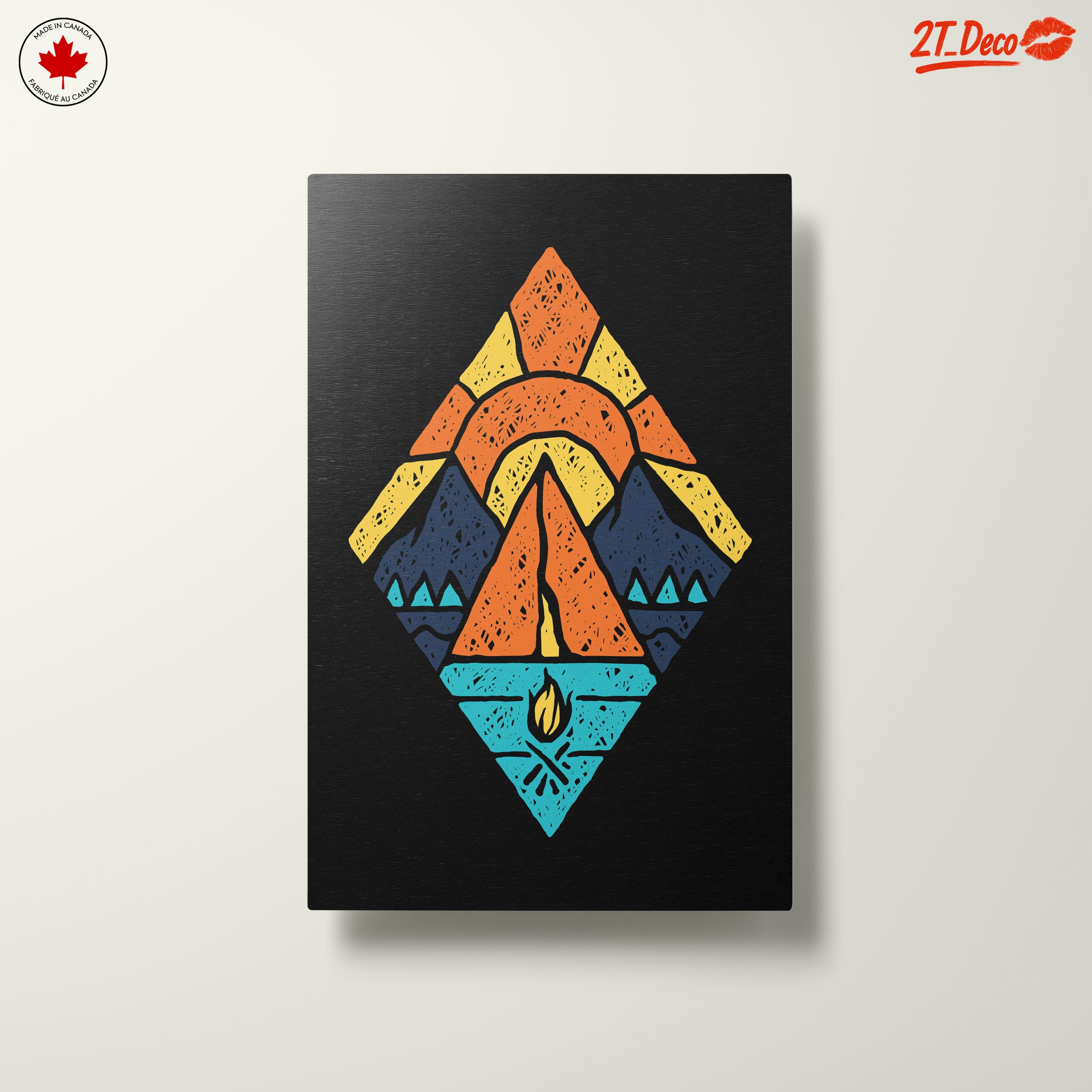 Stylized Mountain Adventure Artwork - Image 10