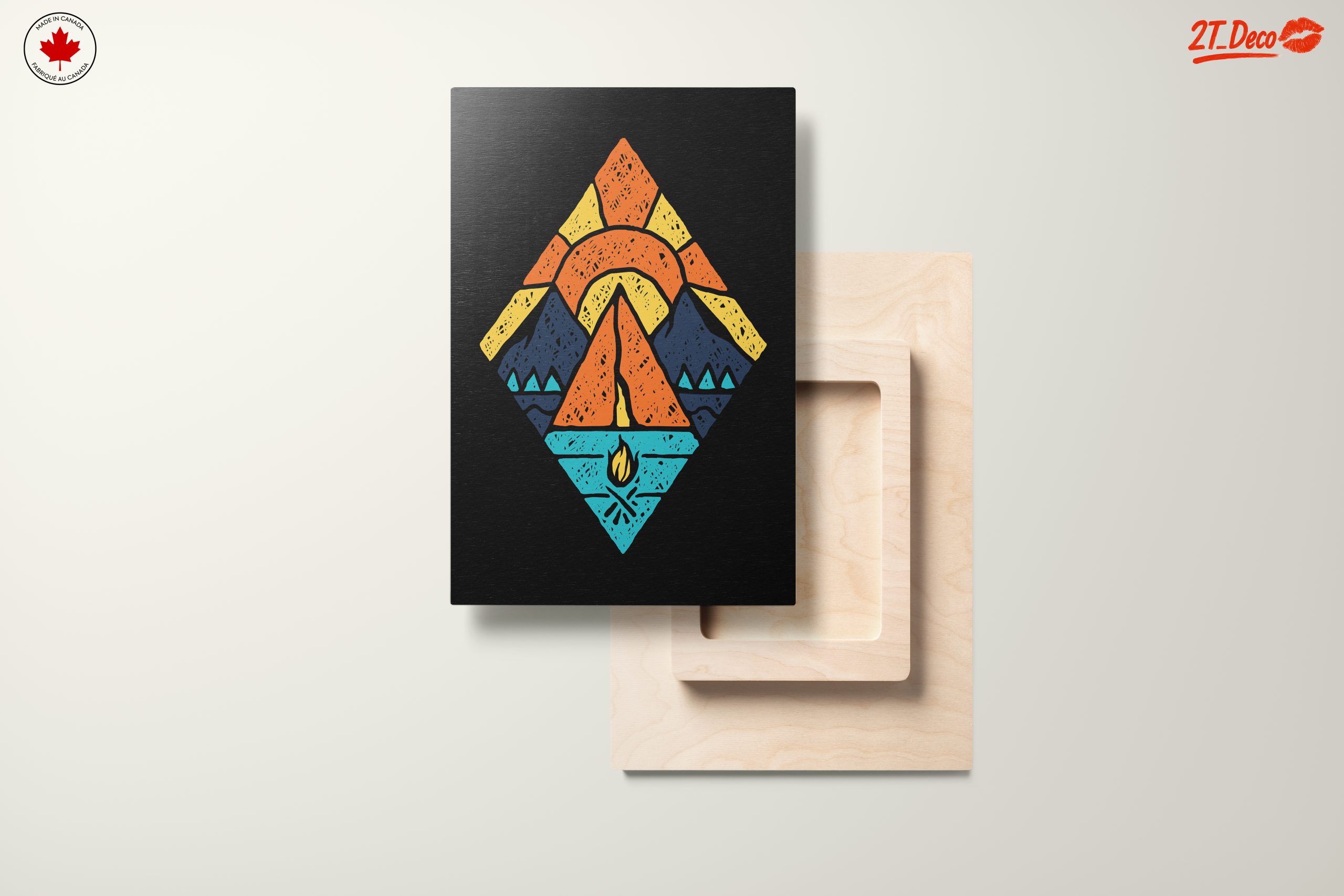 Stylized Mountain Adventure Artwork - Image 11