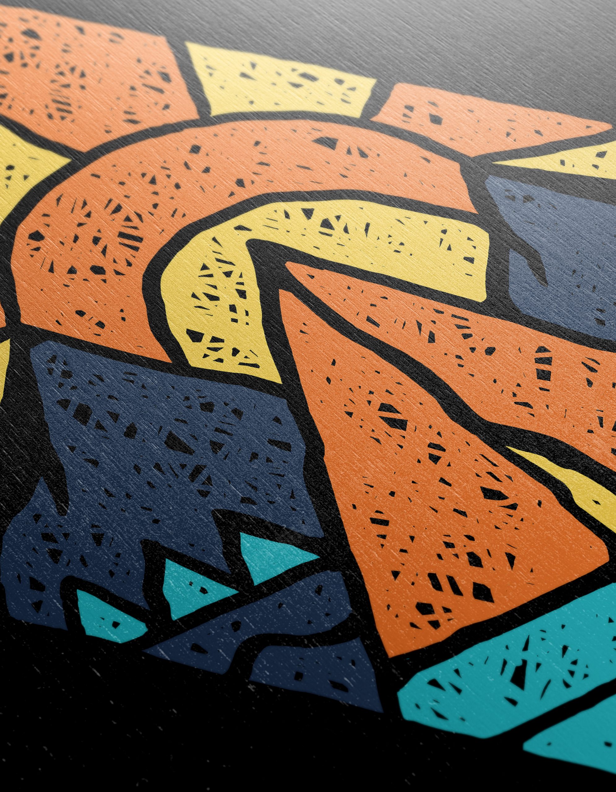 Stylized Mountain Adventure Artwork - Image 12