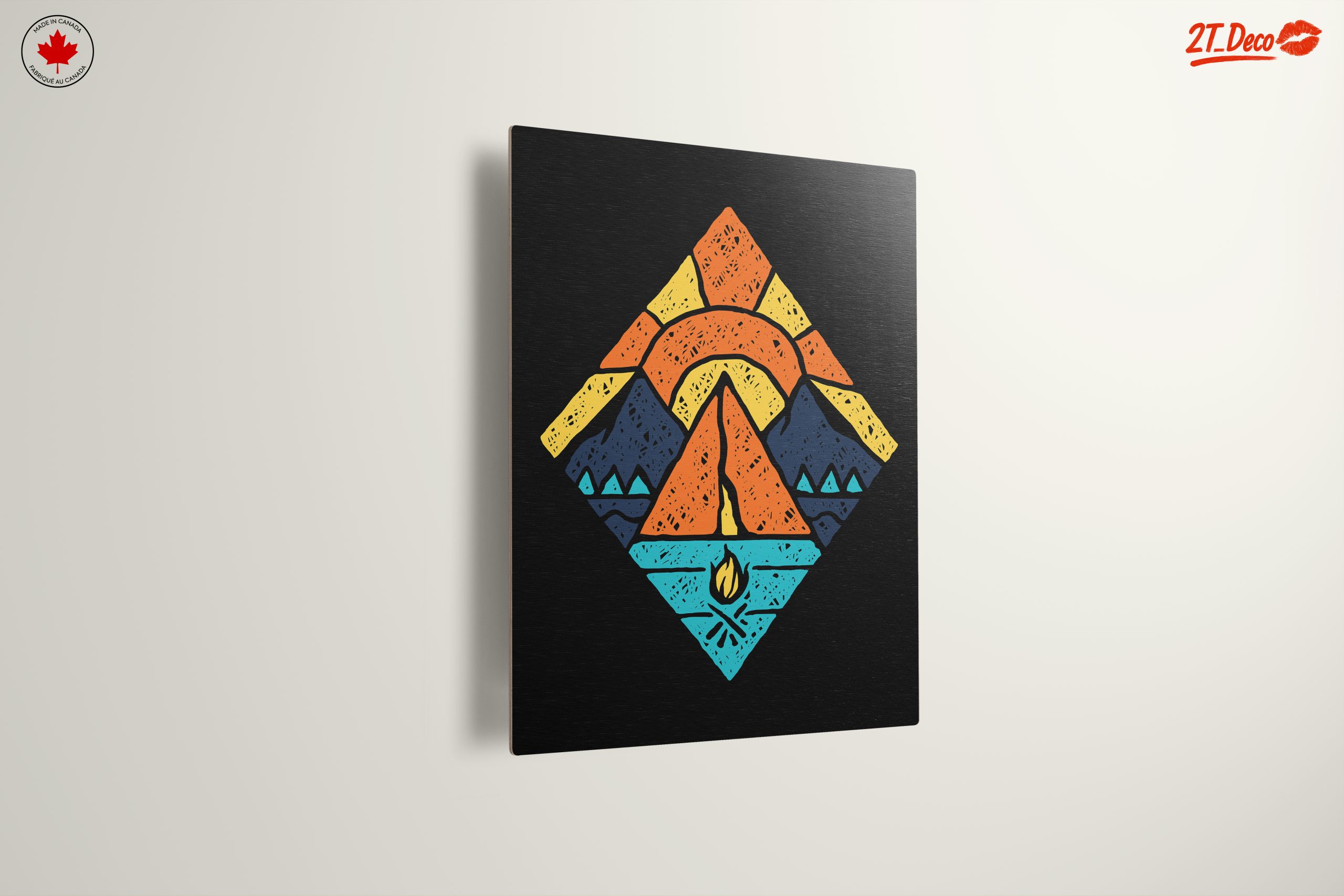 Stylized Mountain Adventure Artwork - Image 13
