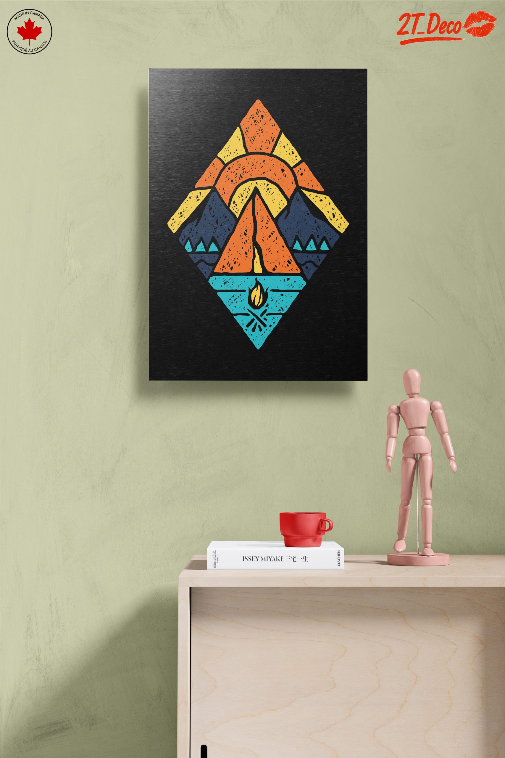 Stylized Mountain Adventure Artwork - Image 14