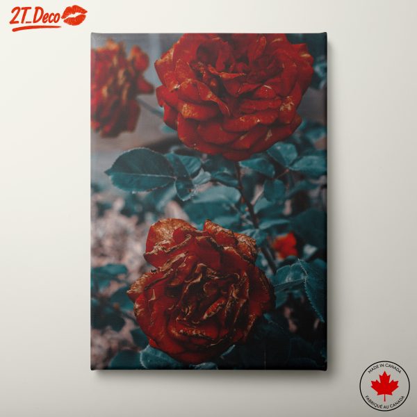 Beautiful Red Roses Floral Art