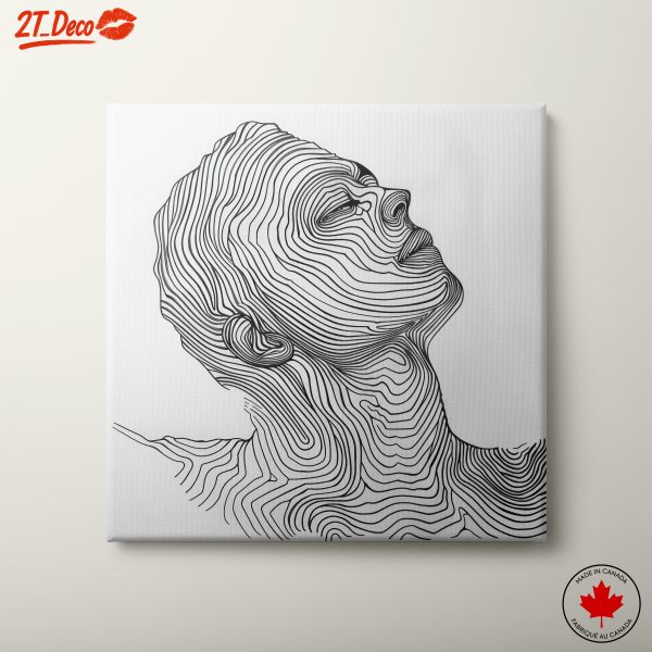 Stylized Abstract Figure Line Art